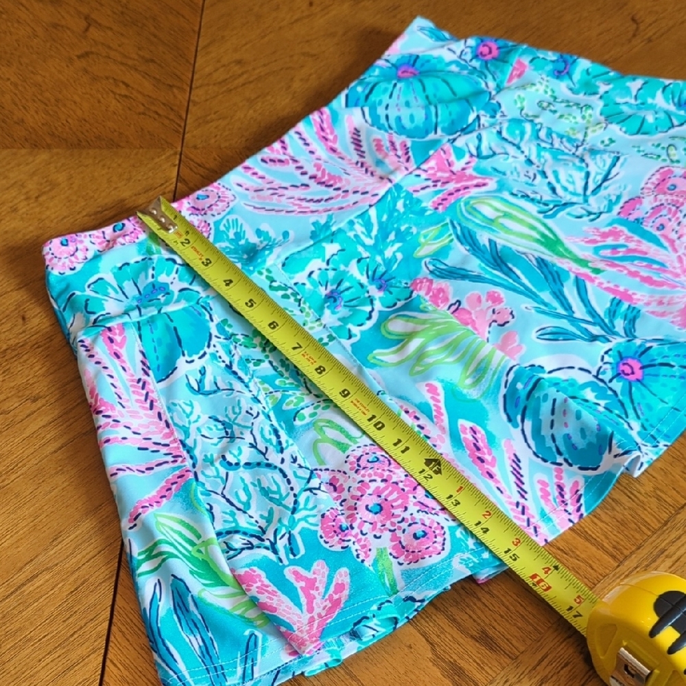 Vibrant Print Women's Pleated Skort Beachy Resortwear Pickleball - Picture 5 of 6